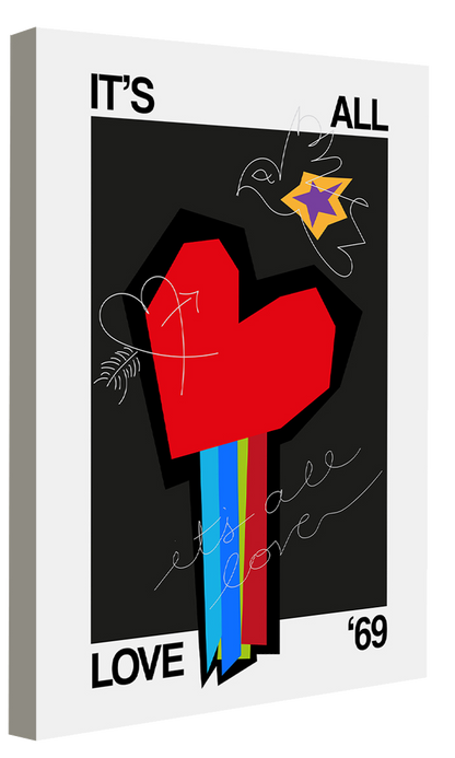 Frances Collett -  It's All Love Heart Grey