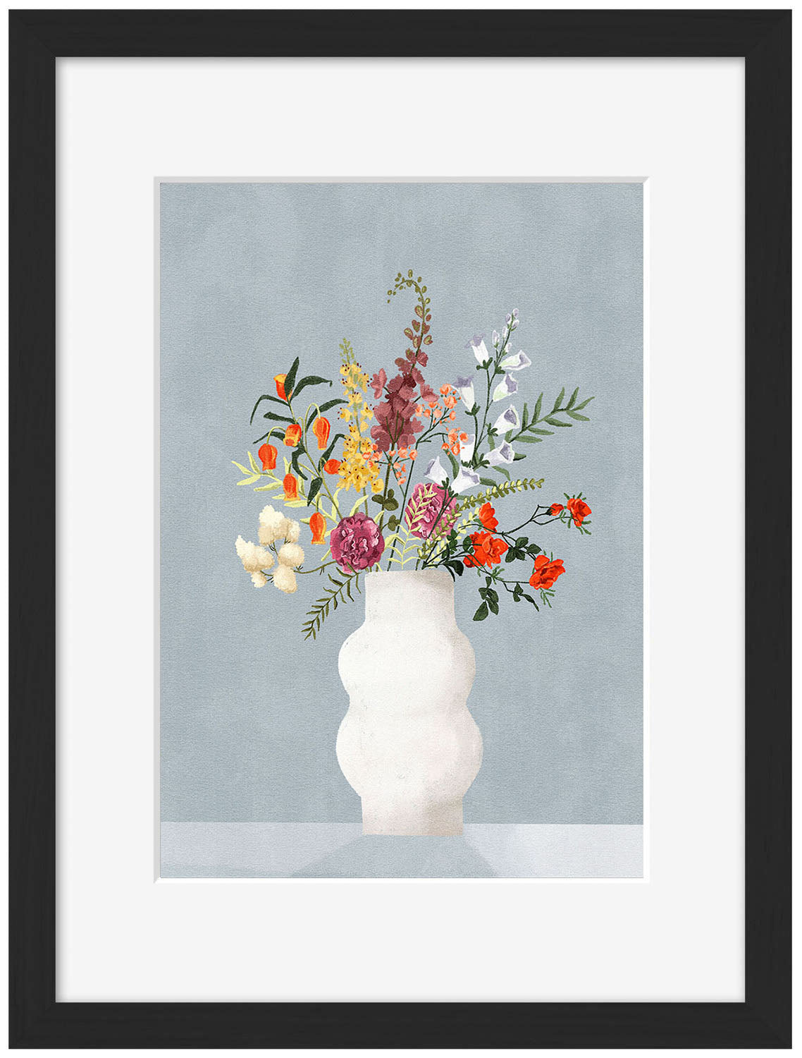Goed Blauw - Flowers in Vase Blue