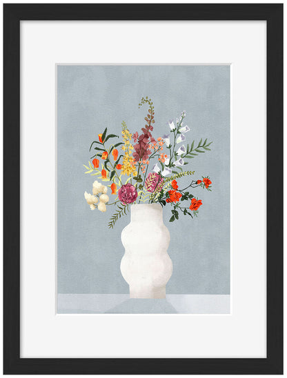 Goed Blauw - Flowers in Vase Blue