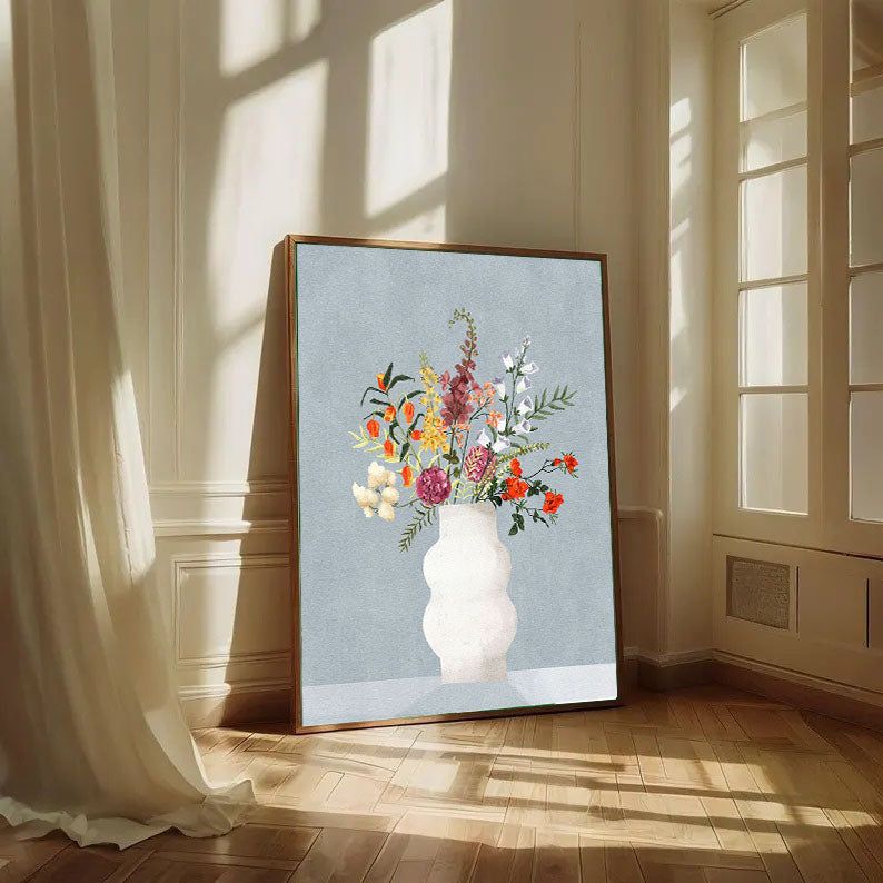 Goed Blauw - Flowers in Vase Blue
