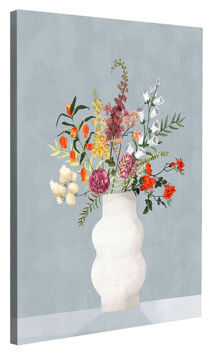 Goed Blauw - Flowers in Vase Blue