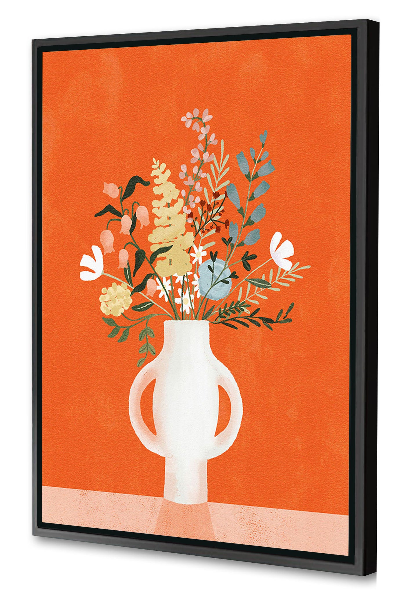 Goed Blauw - Flowers in Vase Red