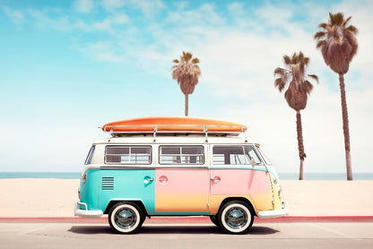Philippe Hugonnard -  California Dreaming VW Van on the Beach