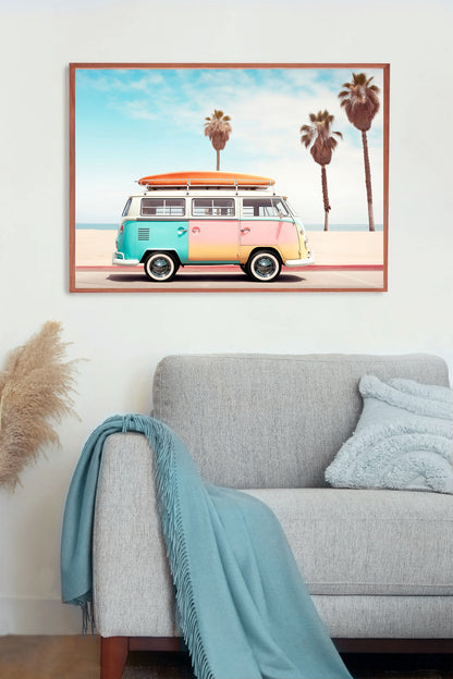 Philippe Hugonnard -  California Dreaming VW Van on the Beach
