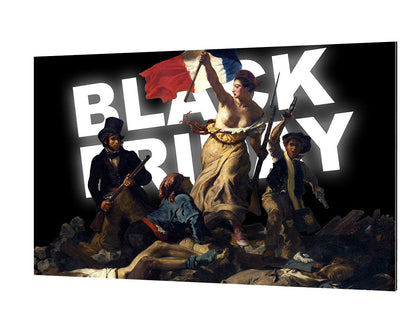 Black Revolution-delacroix, print-BLUE SHAKER