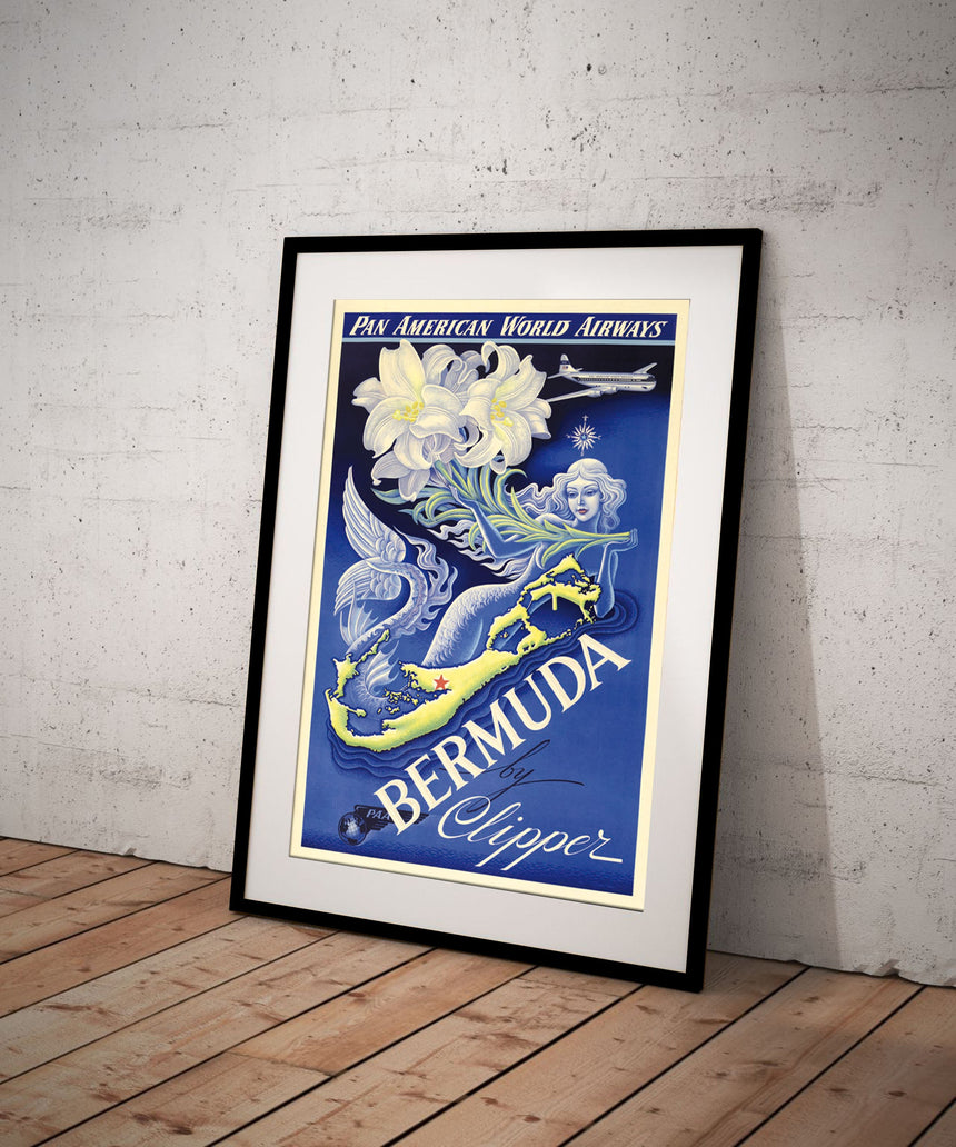 Spring In Kyoto – Pan Am - Blue Shaker - Poster Affiche -