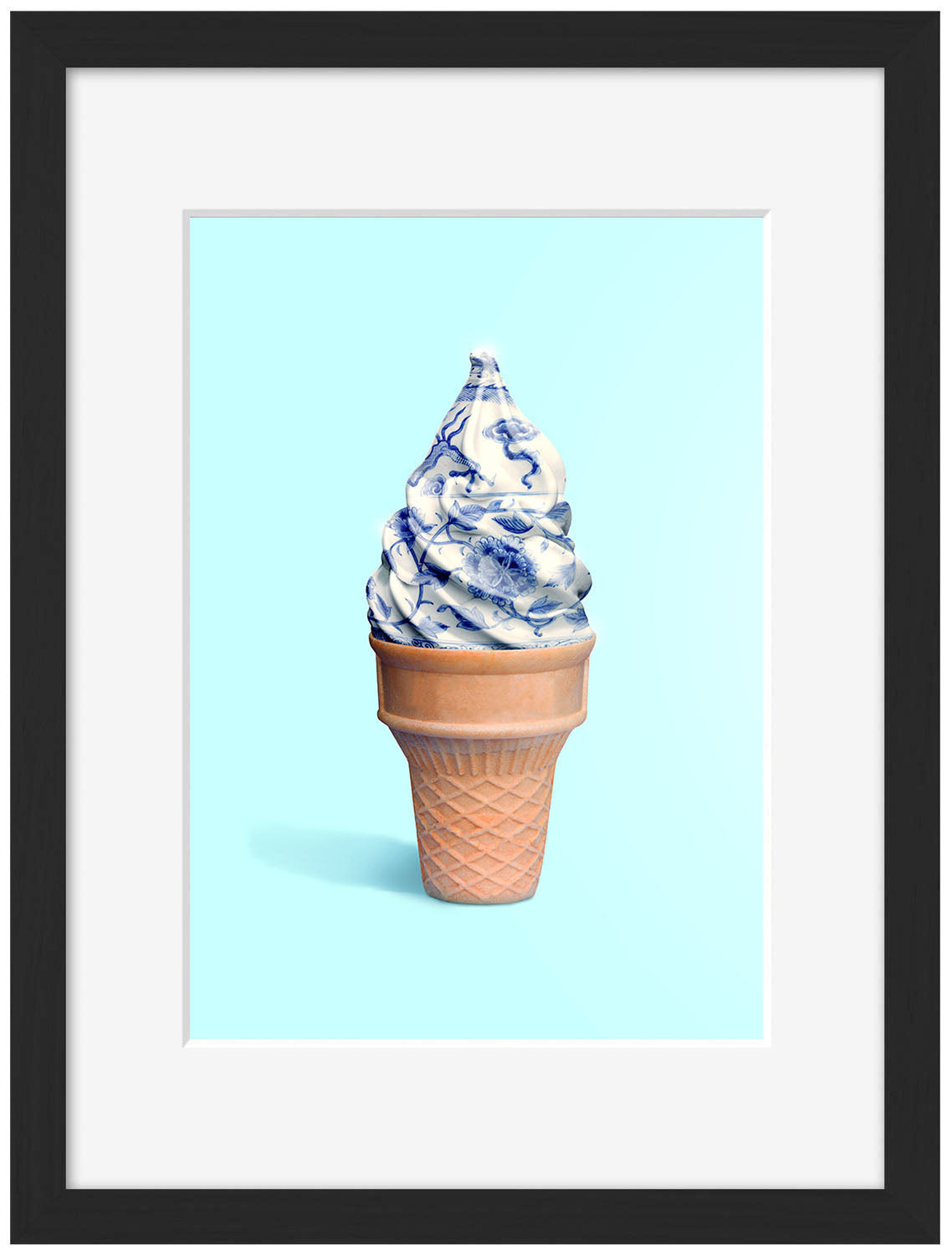 Antique Icecream-artem-pozdniakov, print-Framed Print-30 x 40 cm-BLUE SHAKER