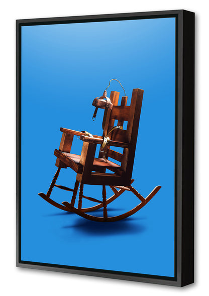 Sit and Relax-artem-pozdniakov, print-Canvas Print with Box Frame-40 x 60 cm-BLUE SHAKER