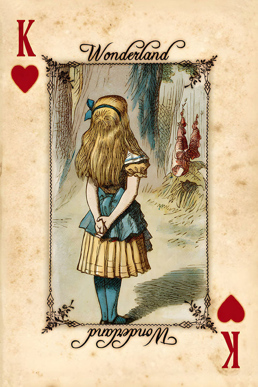 Alice Playing Cards-alice, print-Print-30 x 40 cm-BLUE SHAKER