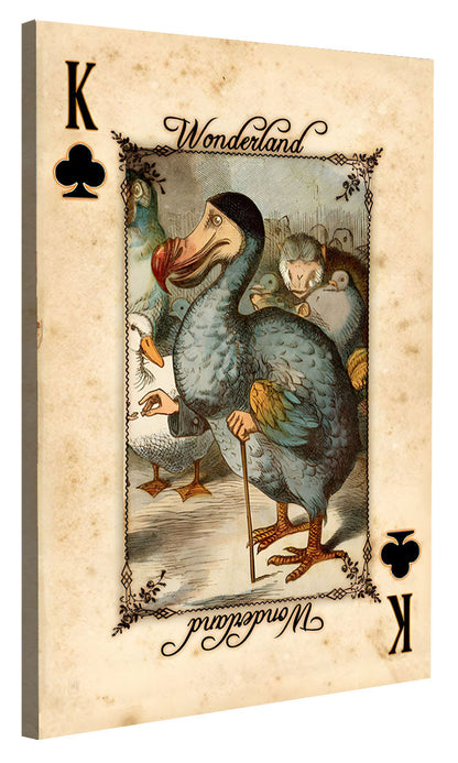 Dodo Playing Cards-alice, print-Canvas Print - 20 mm Frame-50 x 75 cm-BLUE SHAKER