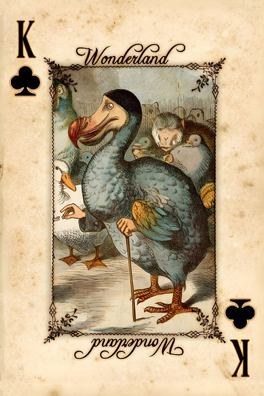 Dodo Playing Cards-alice, print-Print-30 x 40 cm-BLUE SHAKER