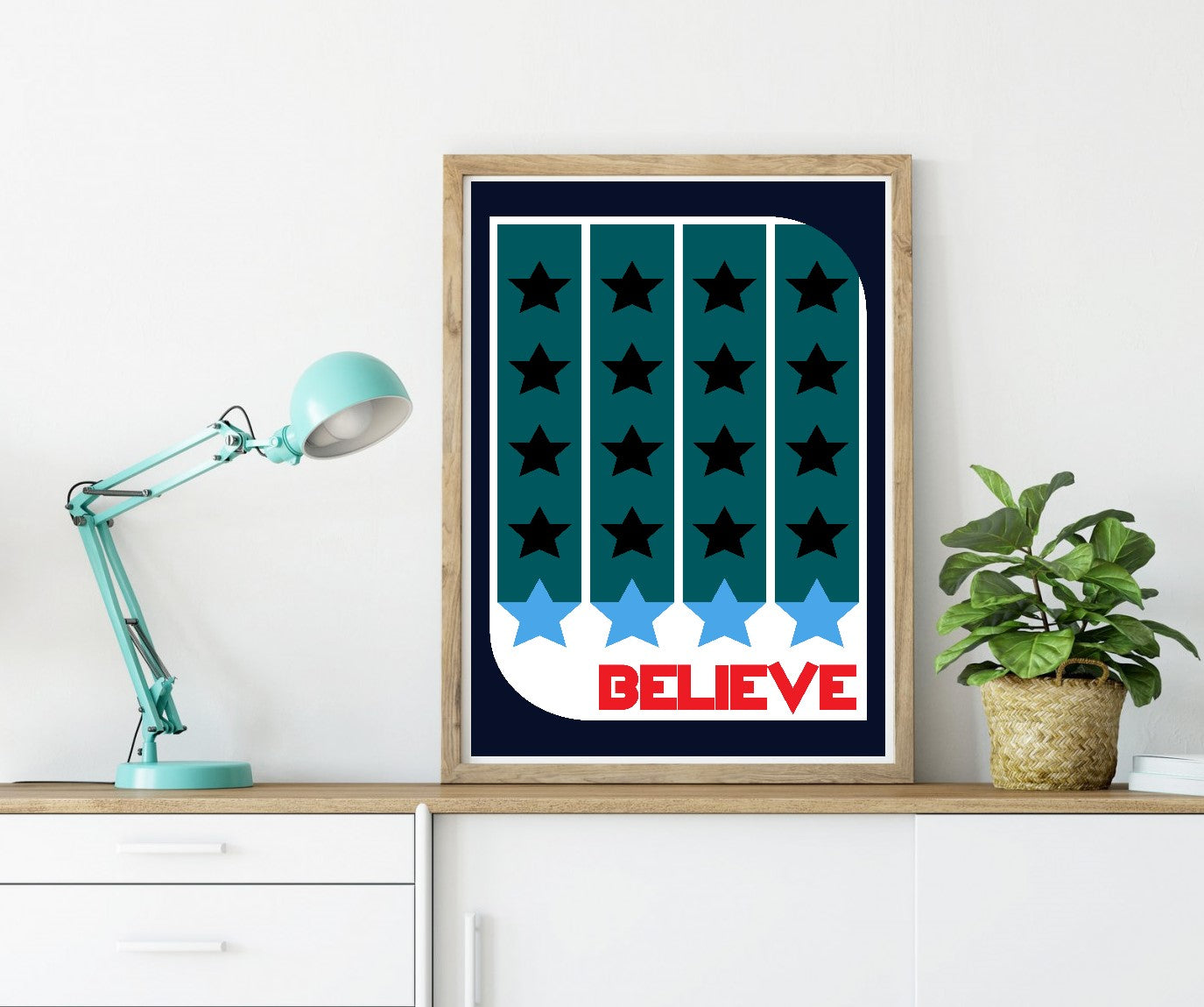 Believe-frances-collett, print-BLUE SHAKER