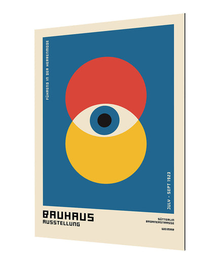 Bauhaus Blue Eye-bauhaus, print-Alu Dibond 3mm-40 x 60 cm-BLUE SHAKER