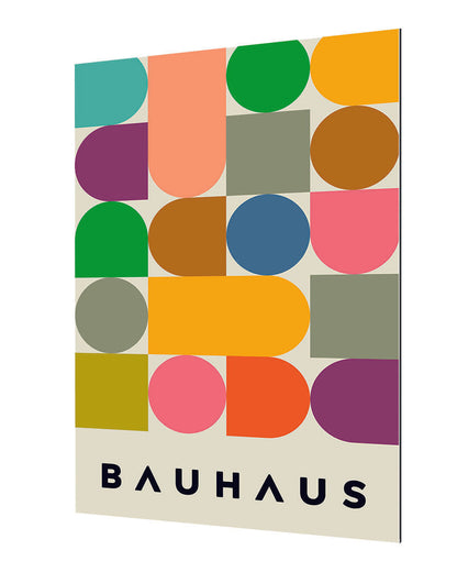Bauhaus Geometry-bauhaus, print-Alu Dibond 3mm-40 x 60 cm-BLUE SHAKER