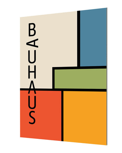 Bauhaus Graphic-bauhaus, print-Alu Dibond 3mm-40 x 60 cm-BLUE SHAKER