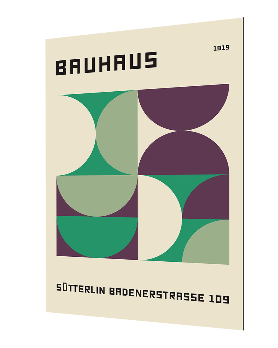 Suetterlin Green 1919-bauhaus, print-Alu Dibond 3mm-40 x 60 cm-BLUE SHAKER