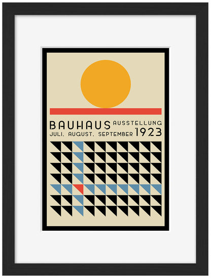 Sunset 1923-bauhaus, print-Framed Print-30 x 40 cm-BLUE SHAKER