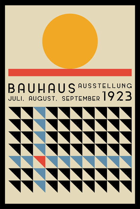 Sunset 1923-bauhaus, print-Print-30 x 40 cm-BLUE SHAKER
