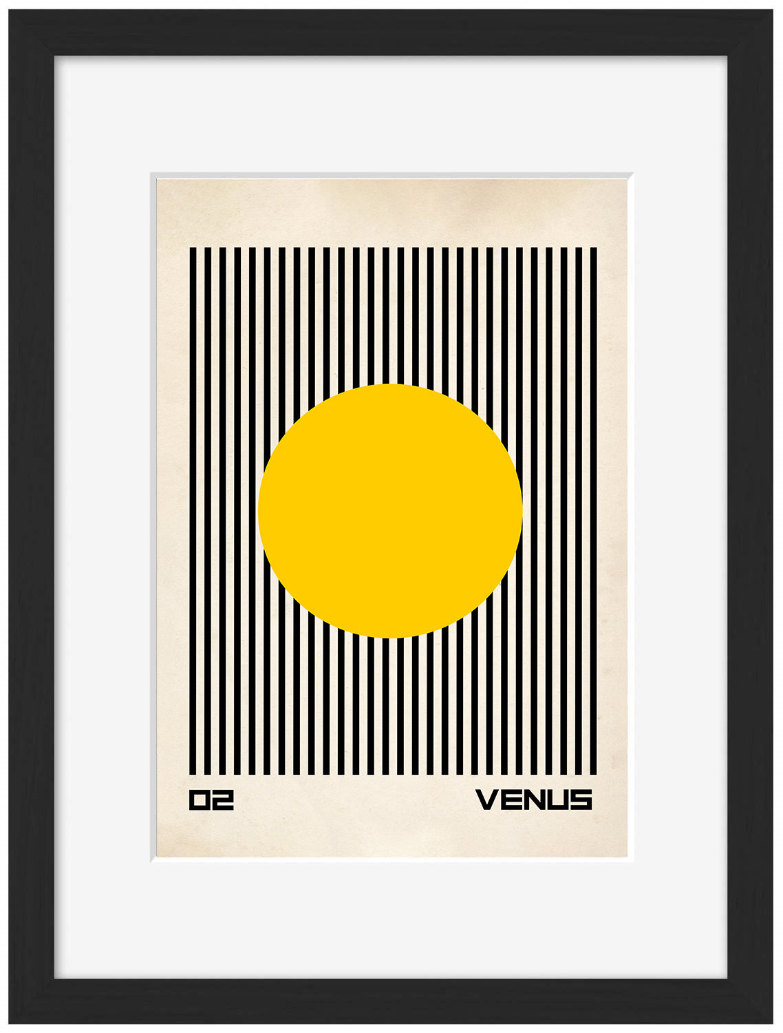 Venus-bauhaus, print-Framed Print-30 x 40 cm-BLUE SHAKER