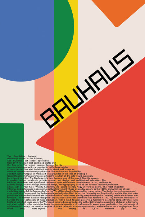Staatliches Bauhaus-bauhaus, print-Print-30 x 40 cm-BLUE SHAKER