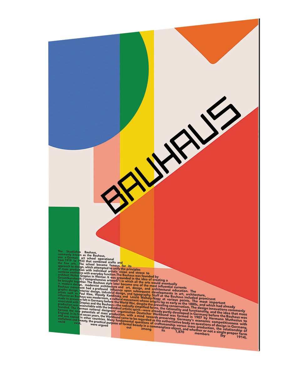 Staatliches Bauhaus-bauhaus, print-Alu Dibond 3mm-40 x 60 cm-BLUE SHAKER