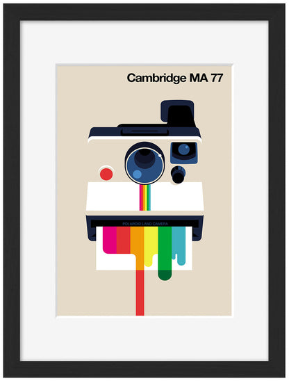 Cambridge MA77-bo-lundberg, print-Framed Print-30 x 40 cm-BLUE SHAKER