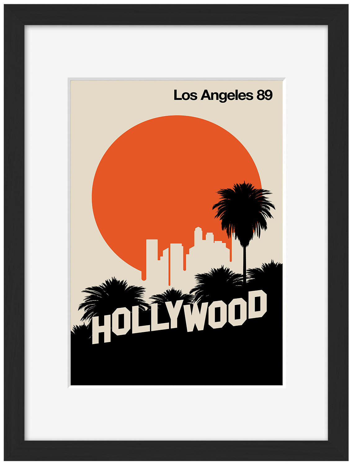Los Angeles 89-bo-lundberg, print-Framed Print-30 x 40 cm-BLUE SHAKER