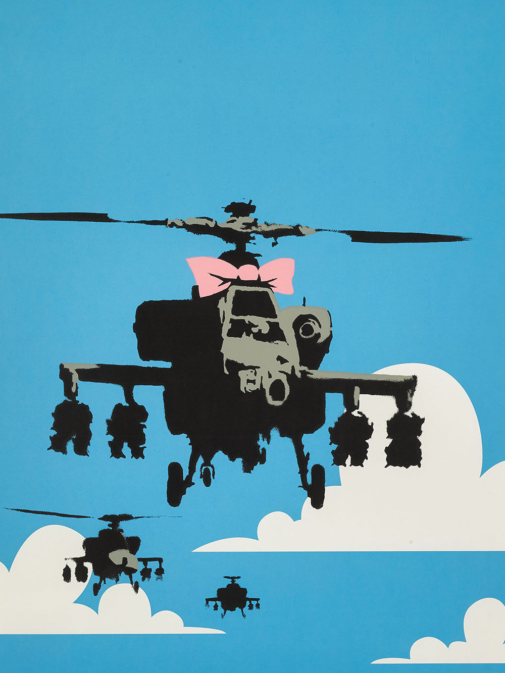 Happy Chopper-banksy, print-Print-30 x 40 cm-BLUE SHAKER