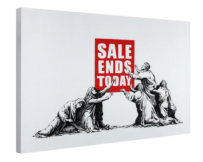Sale Ends Today-banksy, print-Canvas Print - 20 mm Frame-50 x 75 cm-BLUE SHAKER