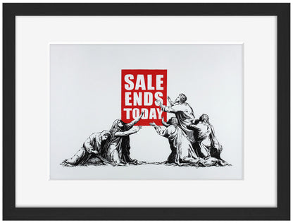 Sale Ends Today-banksy, print-Framed Print-30 x 40 cm-BLUE SHAKER