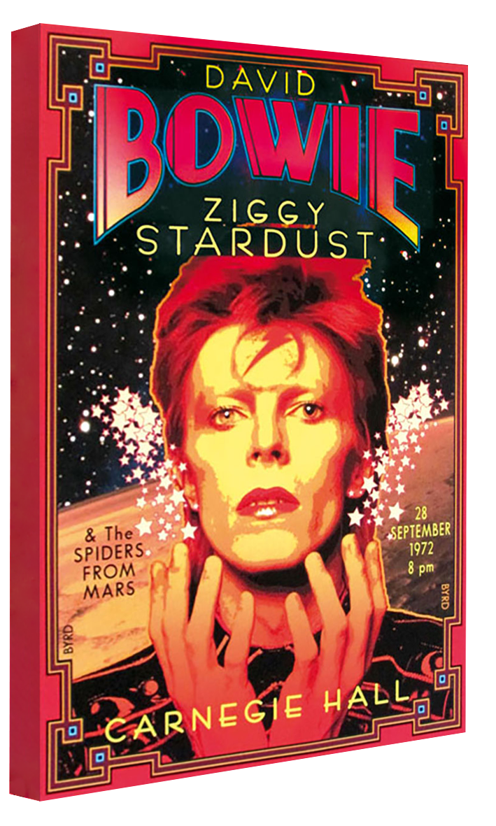 Bowie – Carnegie Hall-concerts, print-Canvas Print - 20 mm Frame-50 x 75 cm-BLUE SHAKER