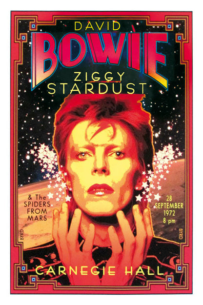 Bowie – Carnegie Hall-concerts, print-Print-30 x 40 cm-BLUE SHAKER