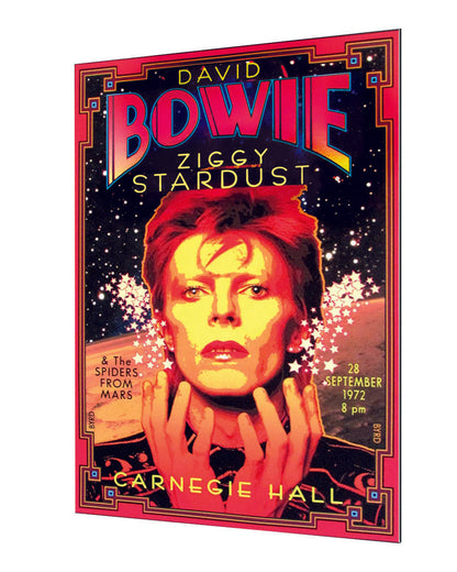 Bowie – Carnegie Hall-concerts, print-Alu Dibond 3mm-40 x 60 cm-BLUE SHAKER