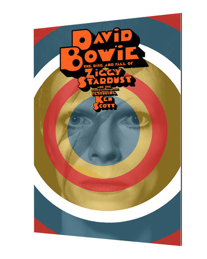 David Bowie – Ziggy Stardust Circle-concerts, print-Alu Dibond 3mm-40 x 60 cm-BLUE SHAKER