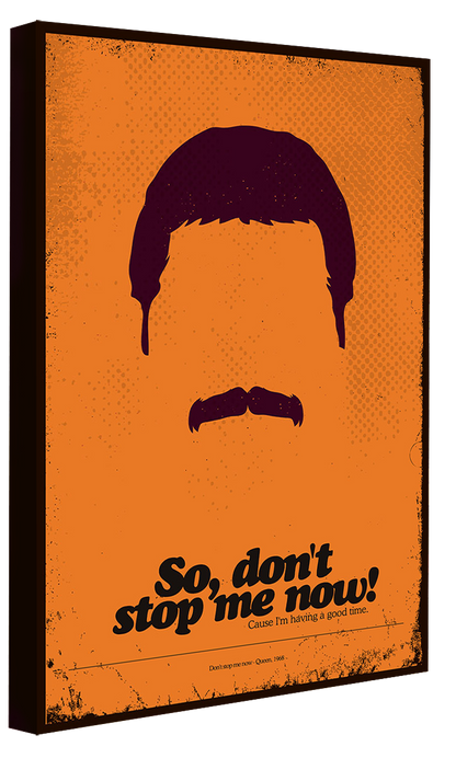 Freddie Mercury - Don't stop me now-concerts, print-Canvas Print - 20 mm Frame-50 x 75 cm-BLUE SHAKER