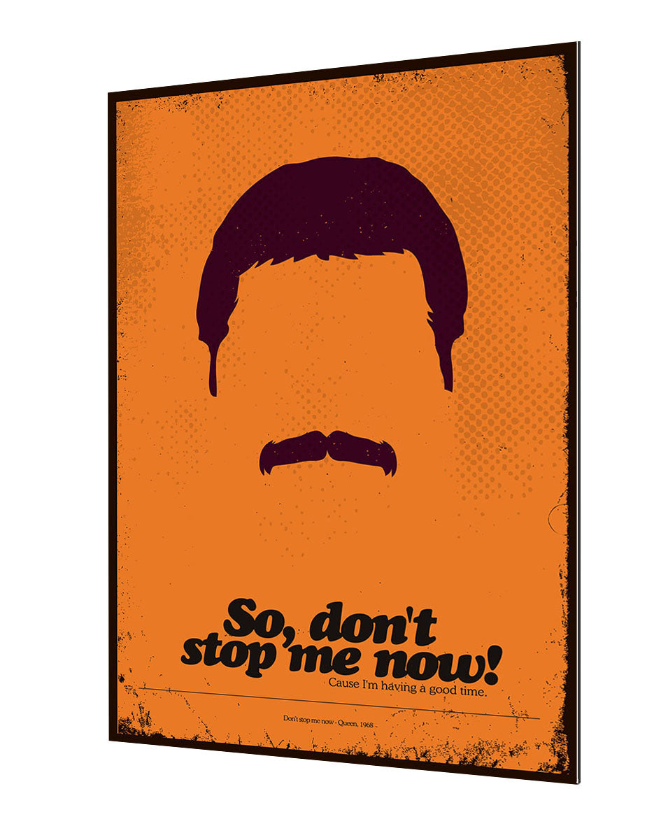 Freddie Mercury - Don't stop me now-concerts, print-Alu Dibond 3mm-40 x 60 cm-BLUE SHAKER