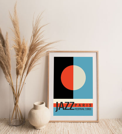 Jazz Festival Paris 1981-concerts, print-BLUE SHAKER