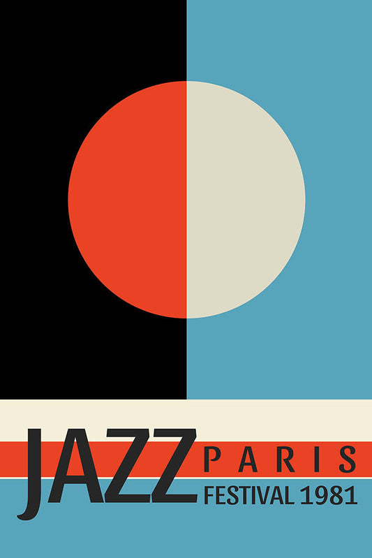 Jazz Festival Paris 1981-concerts, print-Print-30 x 40 cm-BLUE SHAKER