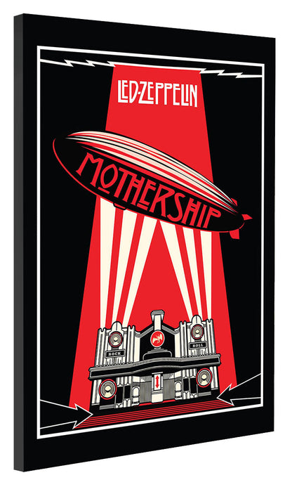 Led Zeppelin Mothership-concerts, print-Canvas Print - 20 mm Frame-50 x 75 cm-BLUE SHAKER