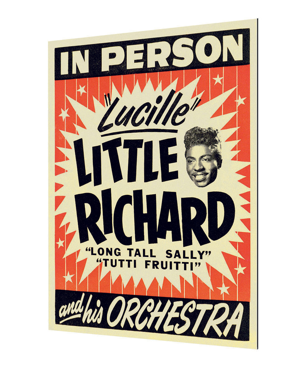Little Richard-concerts, print-Alu Dibond 3mm-40 x 60 cm-BLUE SHAKER