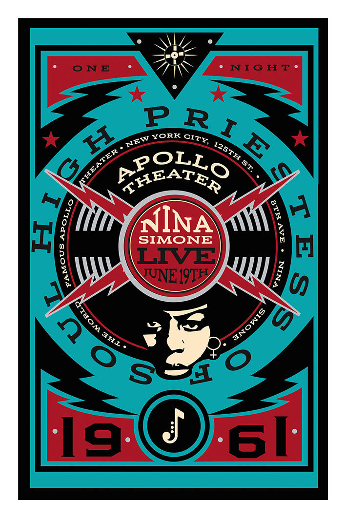 Nina Simone - Apollo Theater Black Blue