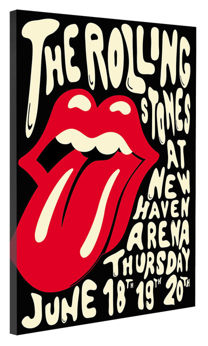 Rolling Stones New Haven Arena-concerts, print-Canvas Print - 20 mm Frame-50 x 75 cm-BLUE SHAKER