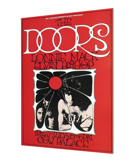 The Doors – Cow Palace-concerts, print-Alu Dibond 3mm-40 x 60 cm-BLUE SHAKER