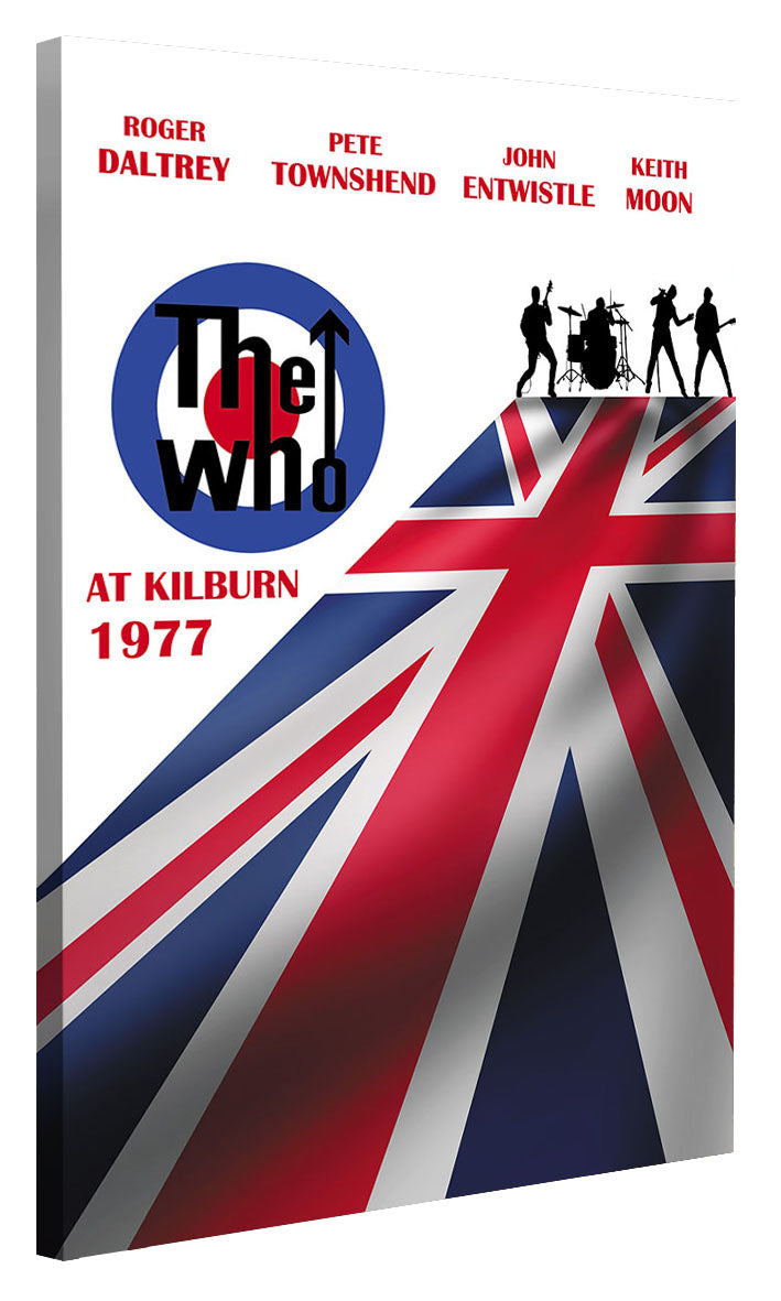 The Who-concerts, print-Canvas Print - 20 mm Frame-50 x 75 cm-BLUE SHAKER