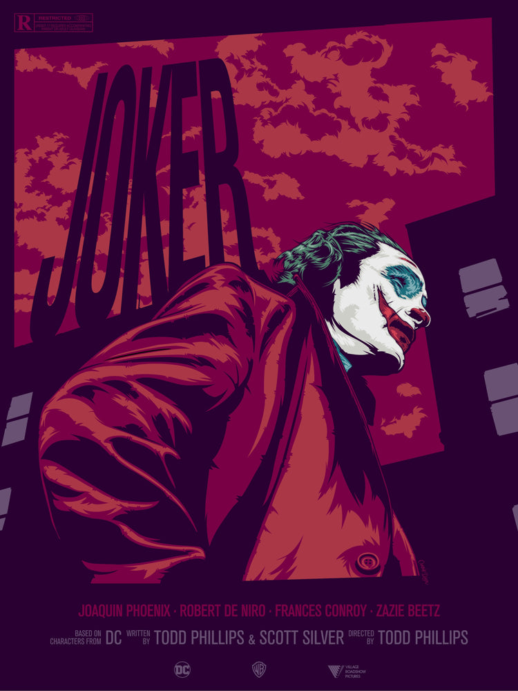 Joker Movie-cranio, print-Print-30 x 40 cm-BLUE SHAKER
