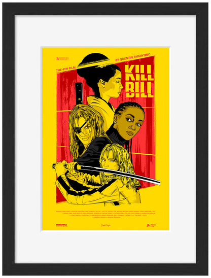 Kill Bill Movie-cranio, print-Framed Print-30 x 40 cm-BLUE SHAKER