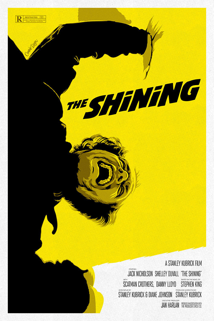 The Shining Yellow-cranio, print-Print-30 x 40 cm-BLUE SHAKER