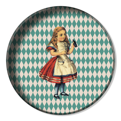 Alice 2 round poster affiche blue shaker