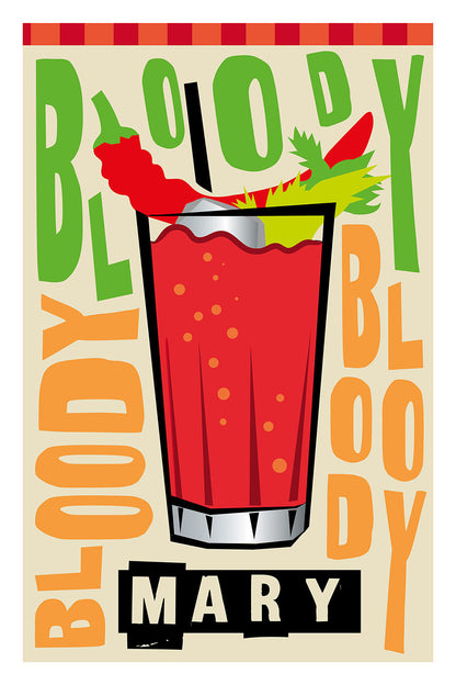 Bloody Mary-cocktails, print-Print-30 x 40 cm-BLUE SHAKER