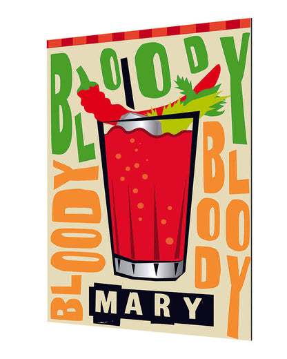 Bloody Mary-cocktails, print-Alu Dibond 3mm-40 x 60 cm-BLUE SHAKER